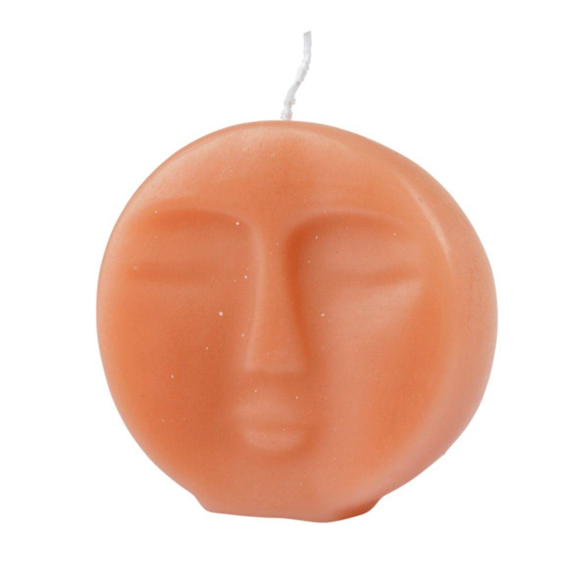 Paris Prix - Bougie Déco Visage "Arty" 9cm Blush