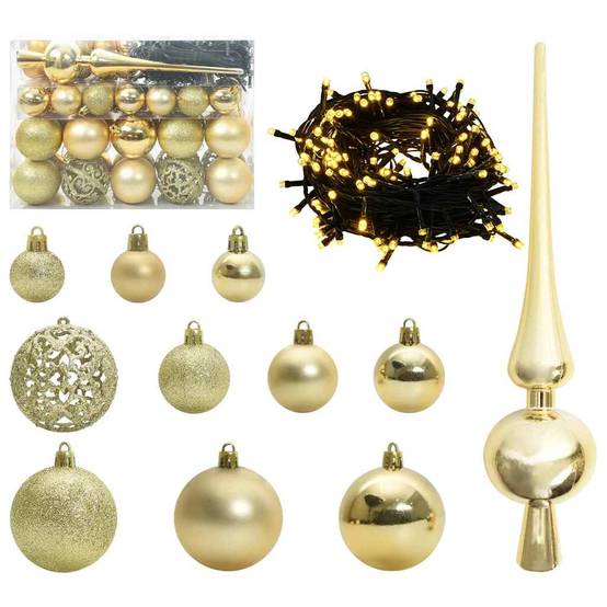 Sapin de Noël | Arbre de Noël artificiel avec 150 LED Vert 150 cm PVC et métal Maison Chic - Image 6