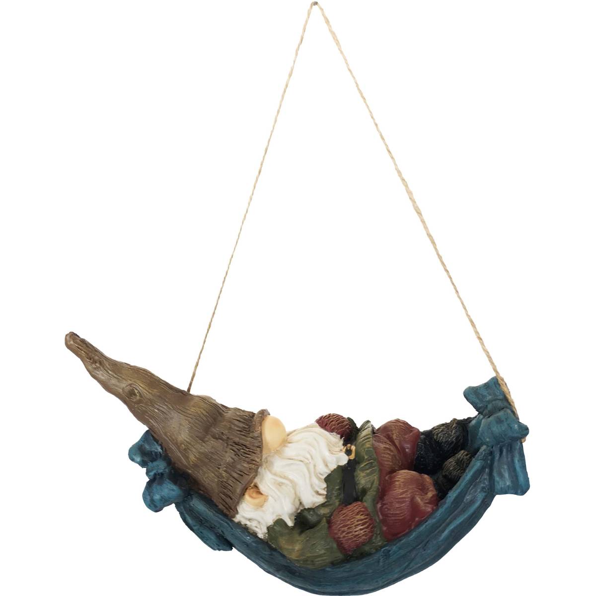 Esschert Design - Nain de jardin dans hamac en résine à suspendre - Image 1
