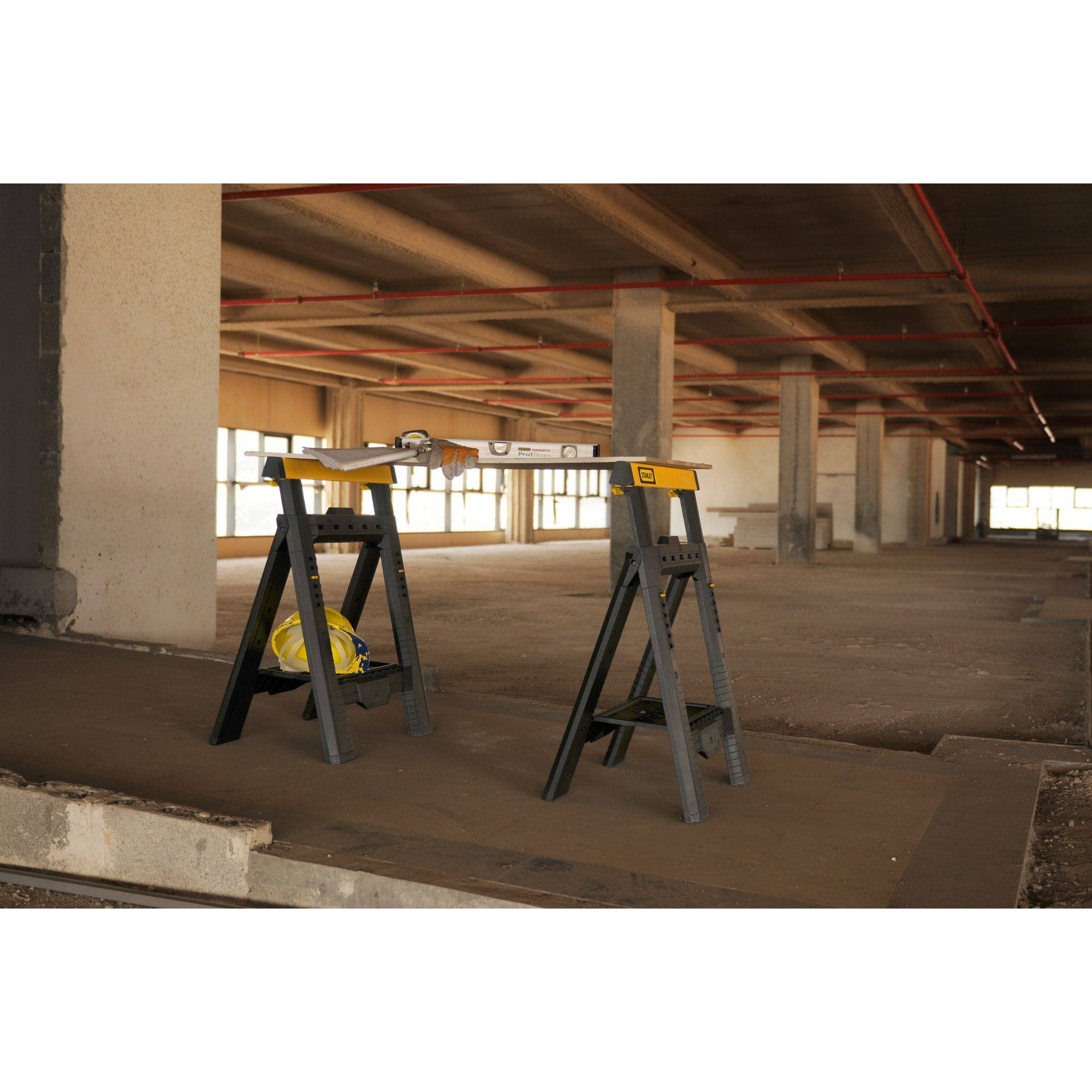 stanley - STANLEY Lot de 2 tréteaux pliables télescopiques charge max. 450 kg - Image 5