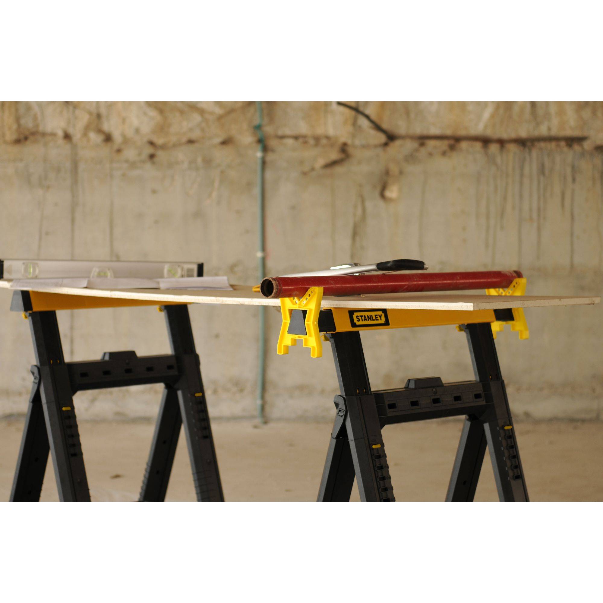 stanley - STANLEY Lot de 2 tréteaux pliables télescopiques charge max. 450 kg - Image 7
