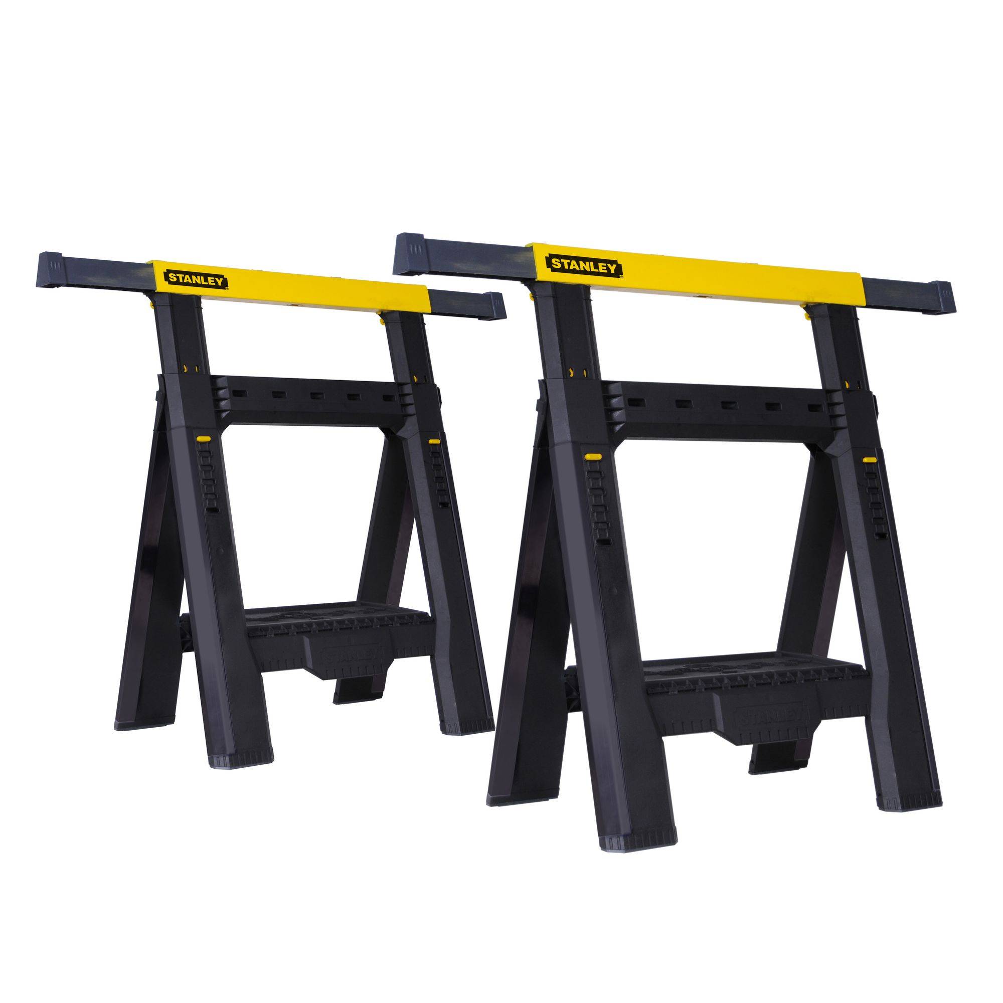 stanley - STANLEY Lot de 2 tréteaux pliables télescopiques charge max. 450 kg - Image 2