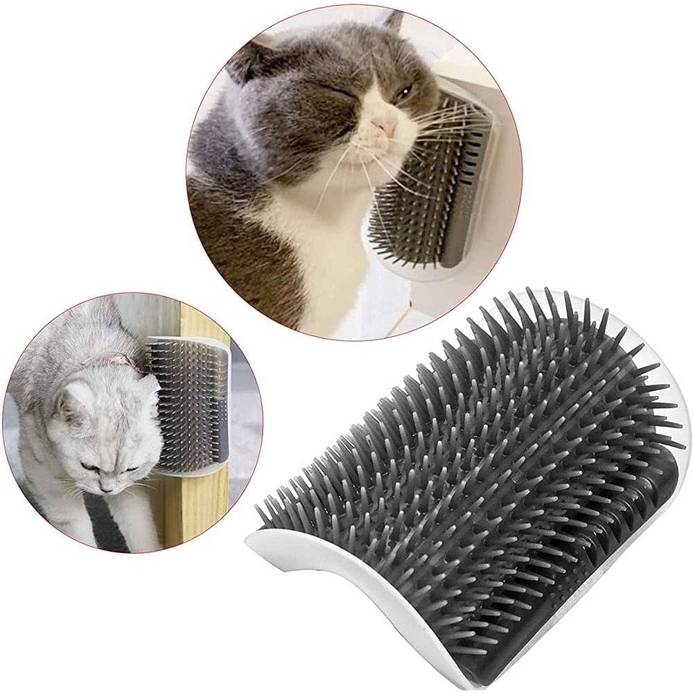 Peigne pour chat-Lot de 4 brosses d'angle pour chat auto-massantes - Living123 - Image 3