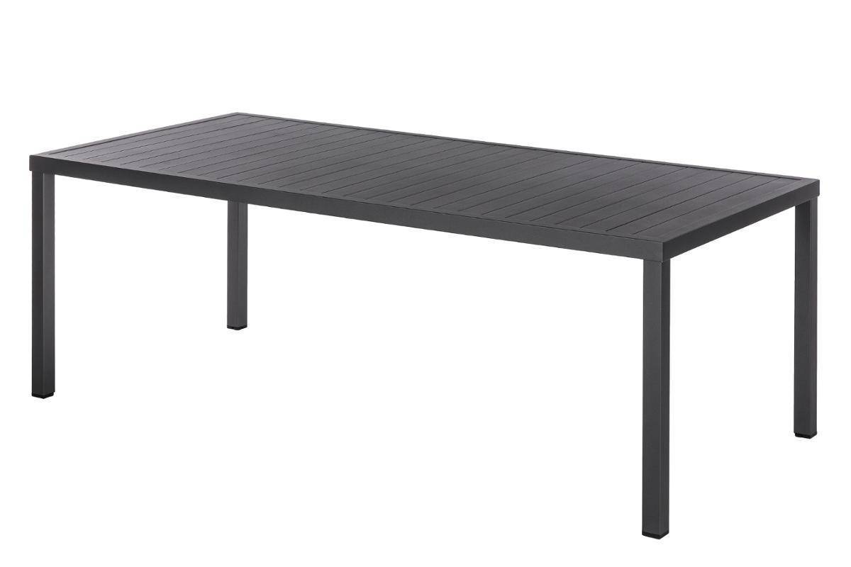 Hesperide - Table de jardin rectangulaire "Piazza" graphite 8 places en aluminium traité époxy Hespéride - Image 4