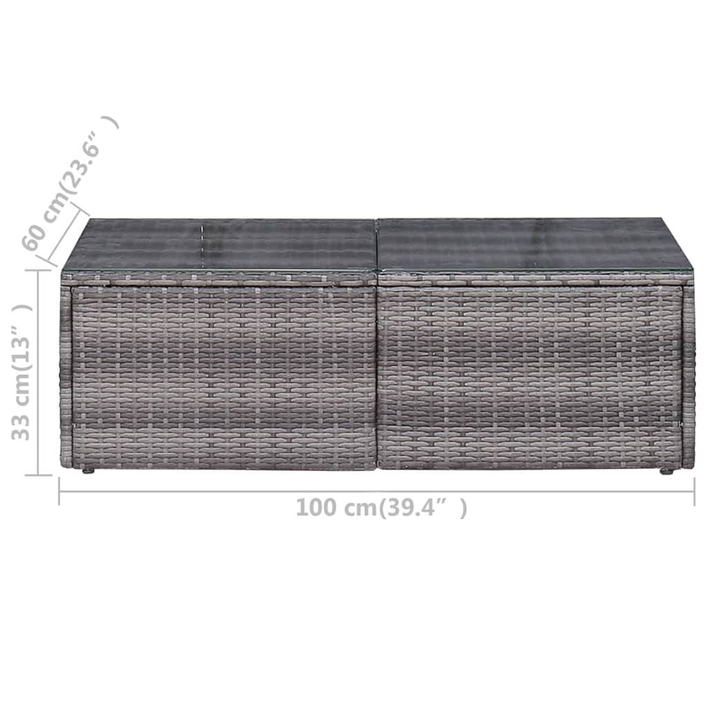 Vidaxl - Salon de jardin 6 pcs et coussins et oreillers Résine tressée vidaXL 44159 - Image 3