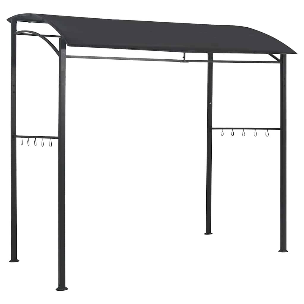 Tonnelle Abri Barbecue Acier avec Crochets à Ustensiles pour Jardin Grill Anthracite 2.15x1.5m – ComfortXL Outdoor Living - Image 5