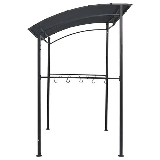 Tonnelle Abri Barbecue Acier avec Crochets à Ustensiles pour Jardin Grill Anthracite 2.15x1.5m – ComfortXL Outdoor Living - Image 4