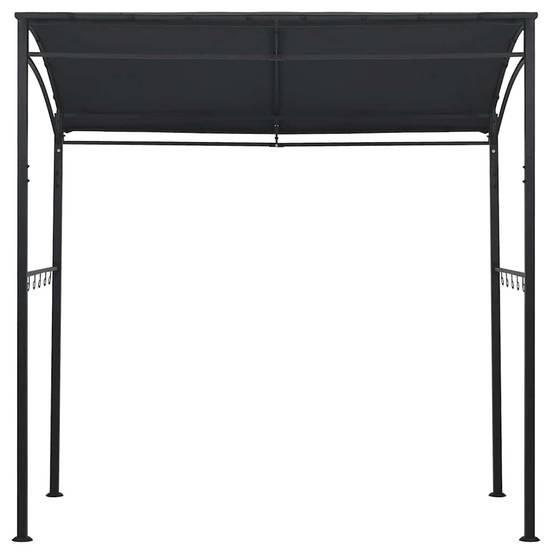 Tonnelle Abri Barbecue Acier avec Crochets à Ustensiles pour Jardin Grill Anthracite 2.15x1.5m – ComfortXL Outdoor Living - Image 3