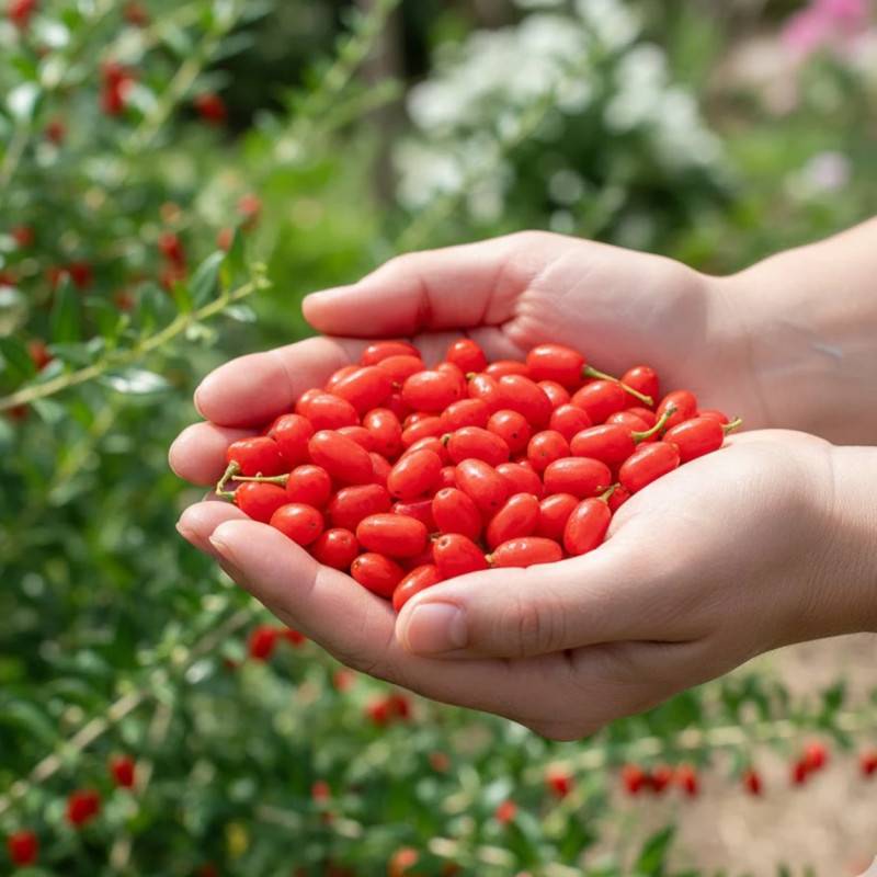 Baie de Goji barbarum à fleurs Violette - feuillage Caduc - Godet - 5/20 cm-  hauteur à maturité De 2,00 m à 2,50 m - Image 2