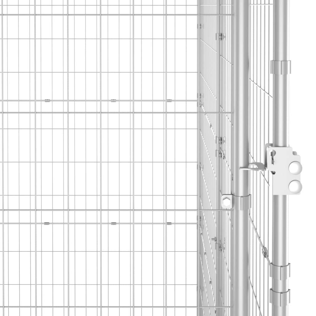Niche bois acier argent  440 x 220 x 180 cm  - Prolenta premium p3440.2 - Image 5
