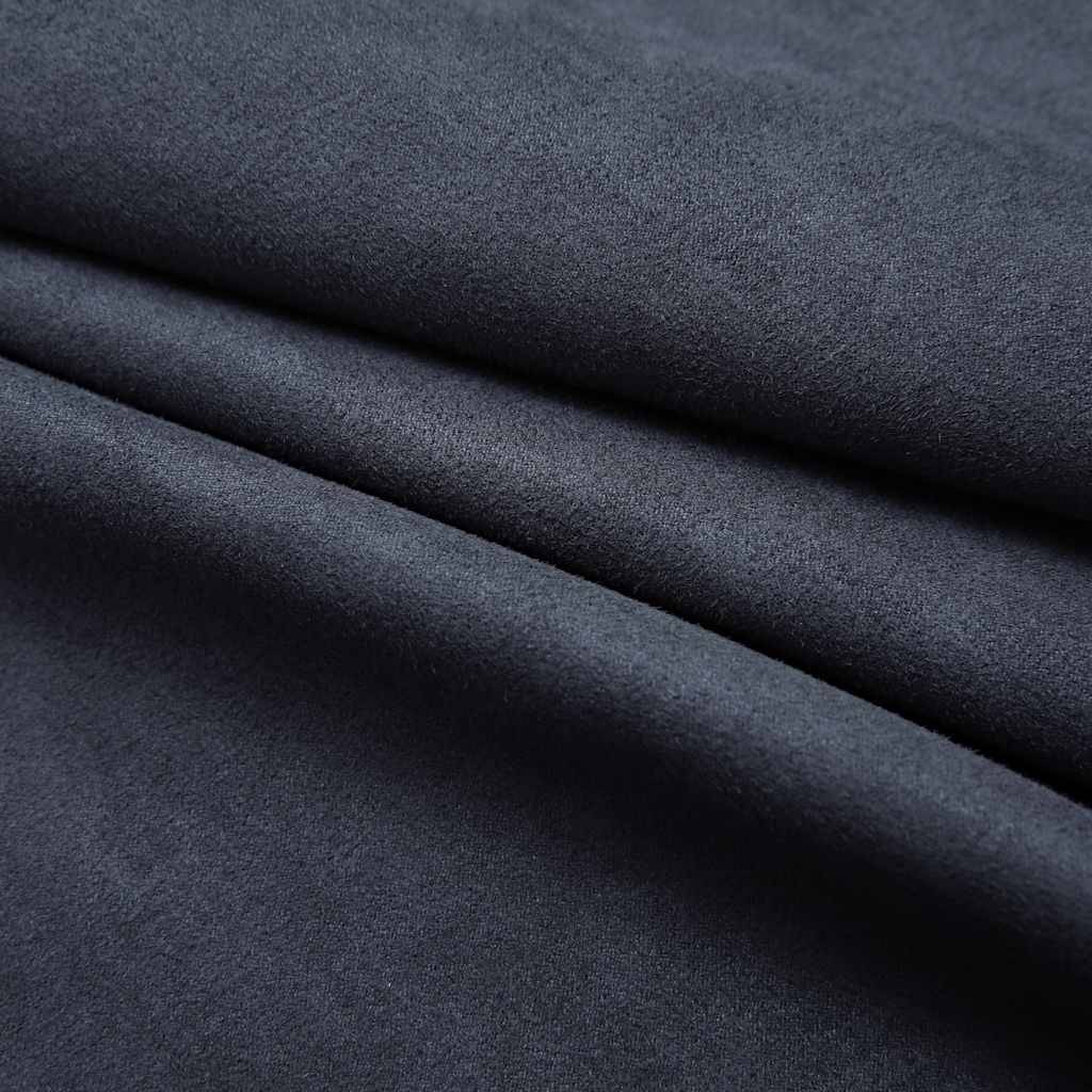 Rideaux occultants - Panneaux de rideau avec anneaux Métal 2pcs Anthracite 140x245cm - Image 4