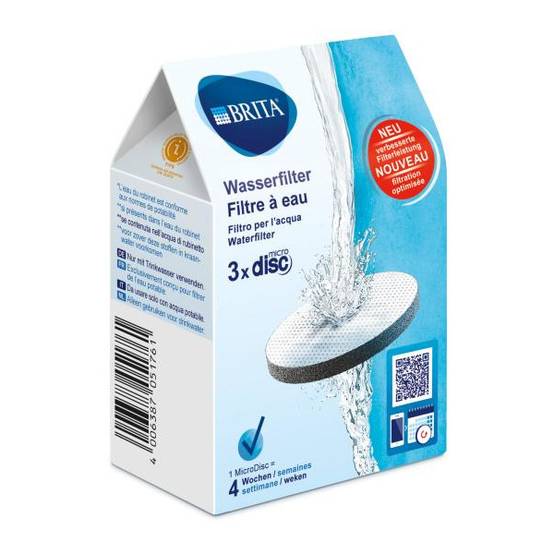 Cartouche BRITA - MiscroDisc - Pack de 3 filtres - 1 filtre 1 mois de filtration - Image 4