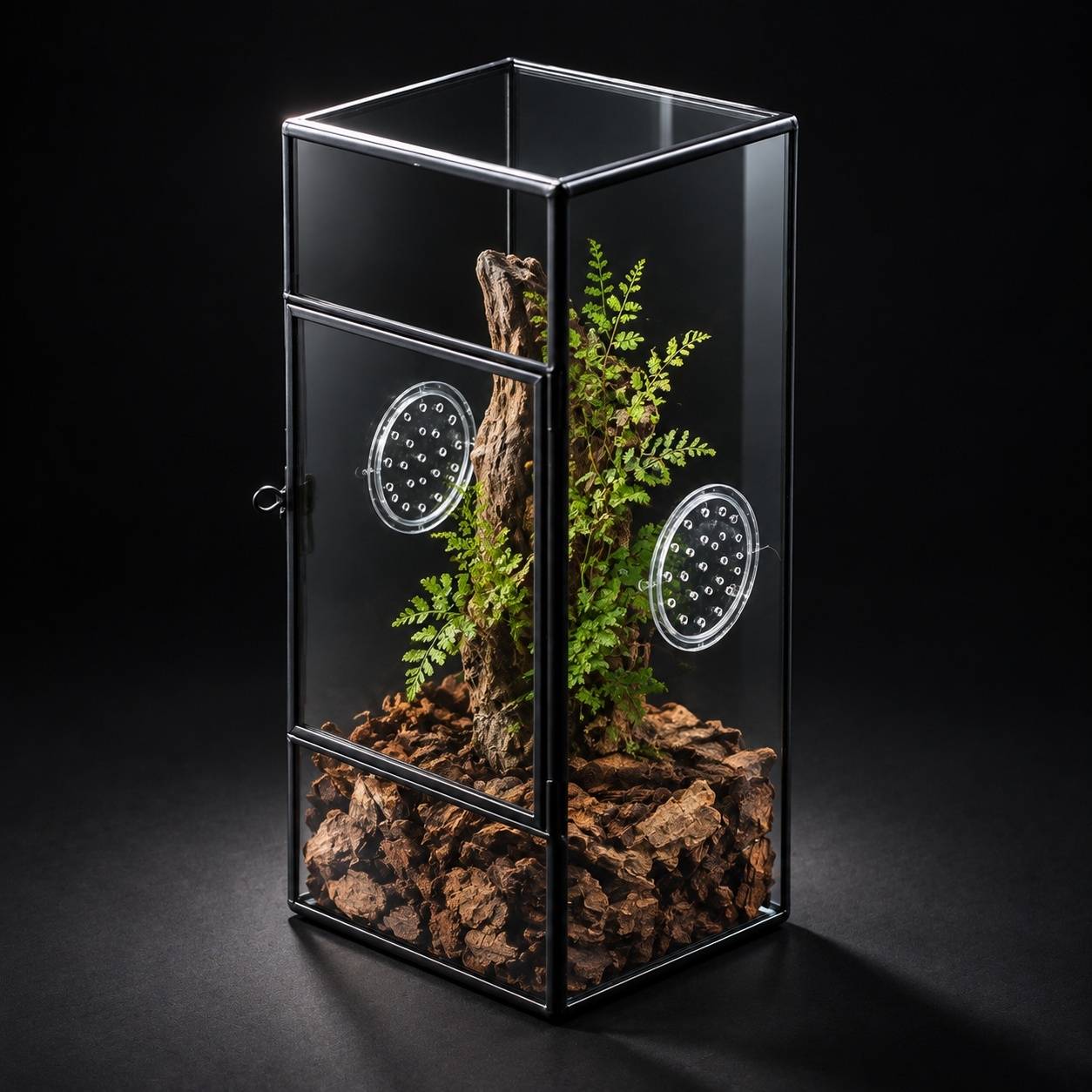 Terrarium Rectangulaire Vertical Porte Latérale et Trois Évents pour Grandes Araignées - Image 7