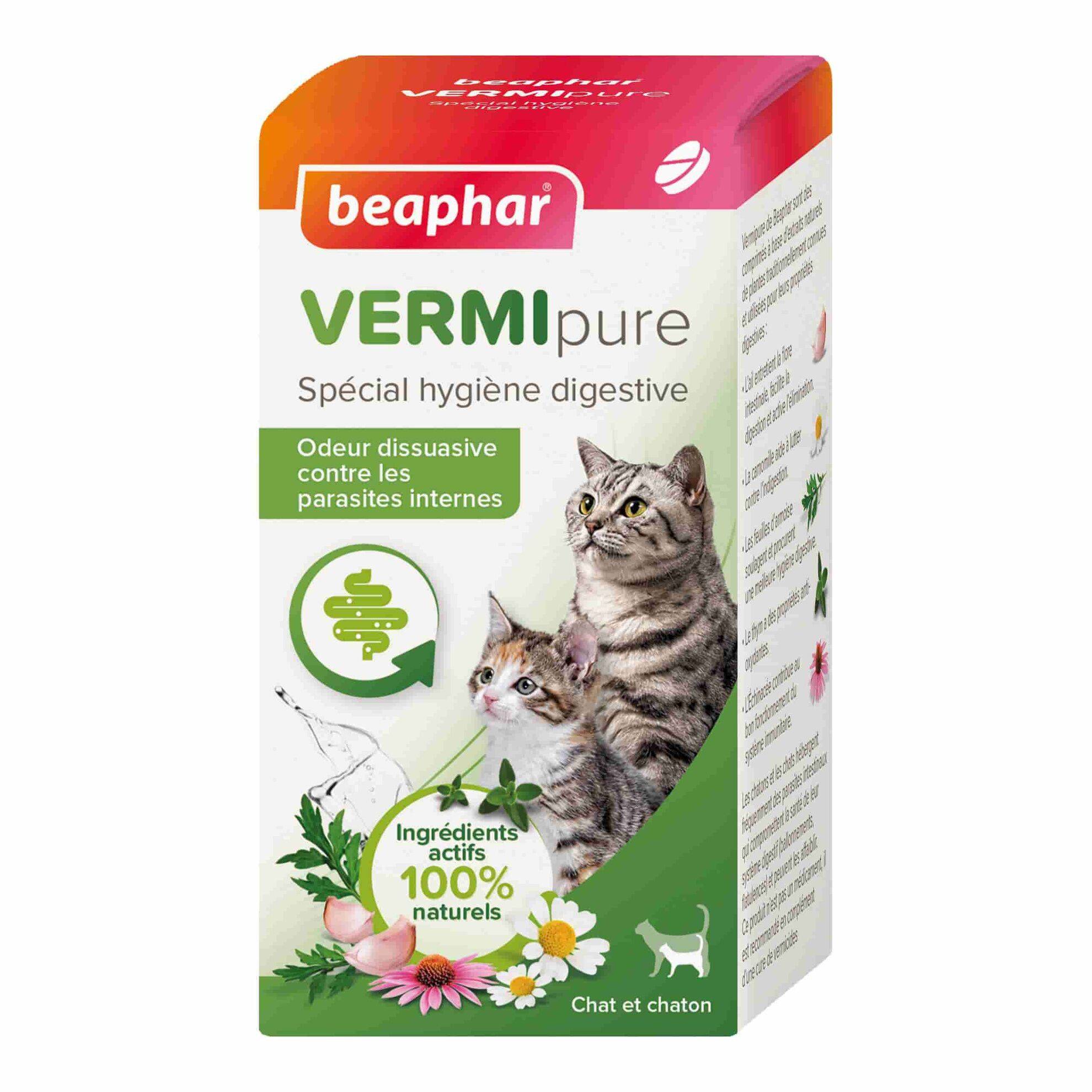 Vermipure comprimés pour chat Beaphar BEAPHAR