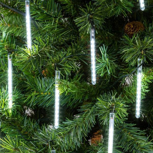 Lotti - Guirlande lumineuse chute de neige 9,5m 20 mini tubes stalactites blanc froid Lotti - Image 1