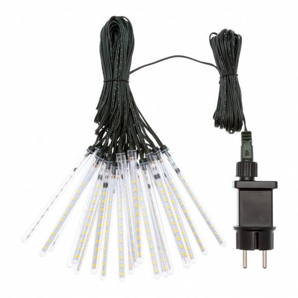 Lotti - Guirlande lumineuse chute de neige 9,5m 20 mini tubes stalactites blanc froid Lotti - Image 4