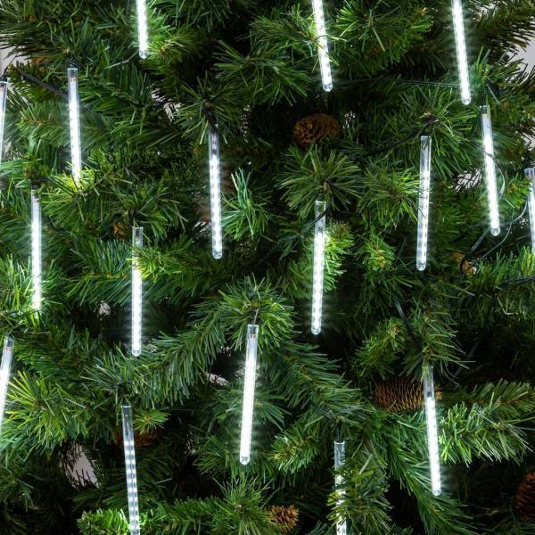 Lotti - Guirlande lumineuse chute de neige 9,5m 20 mini tubes stalactites blanc froid Lotti - Image 7