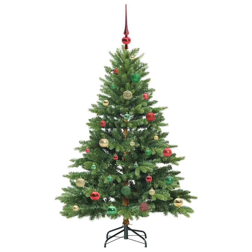 Sapin de Noël | Arbre de Noël artificiel avec 150 LED Vert 150 cm PE et PVC Maison Chic - Image 6