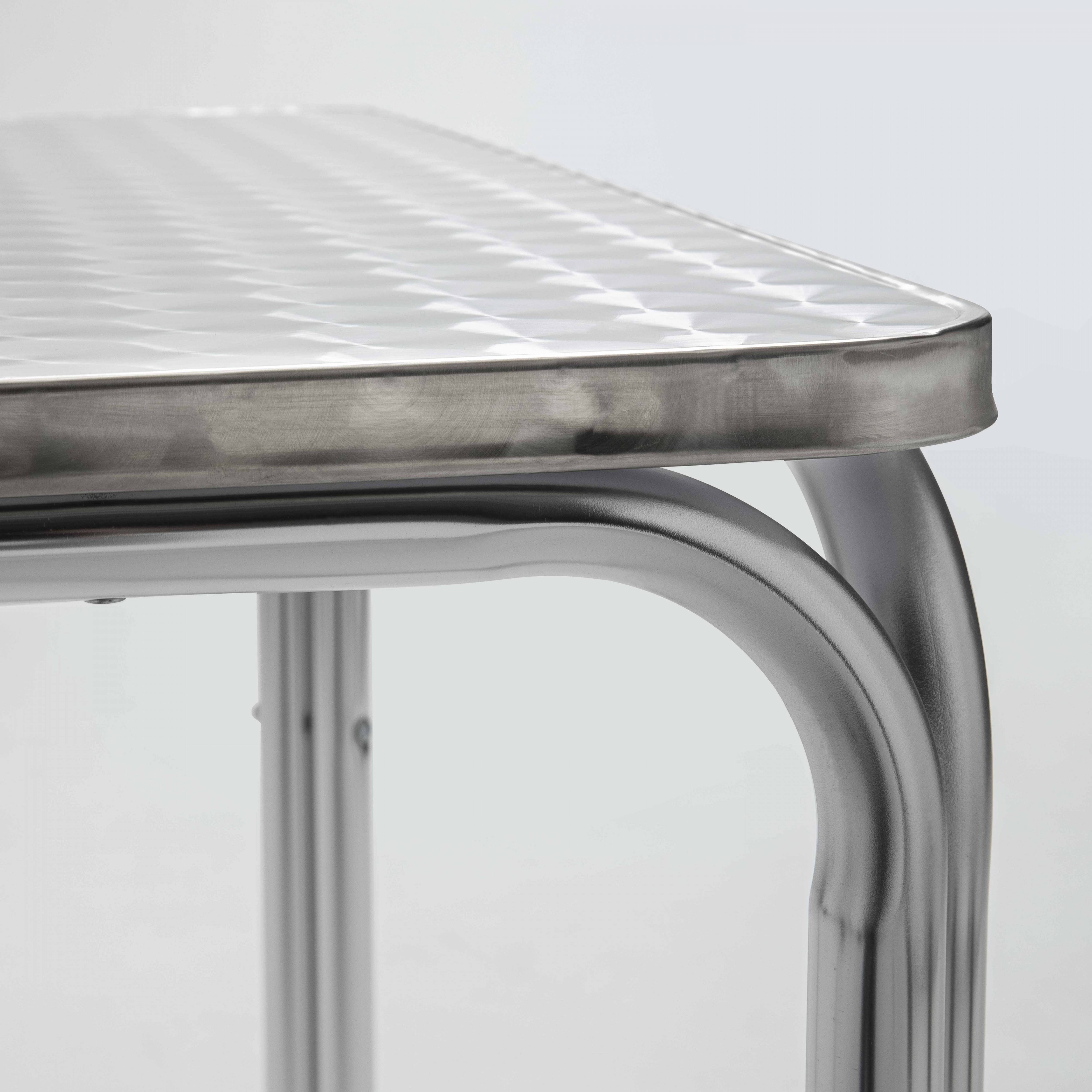 Oviala - Table de jardin carrée en aluminium et 4 chaises Nothing Hill - Oviala - Image 3