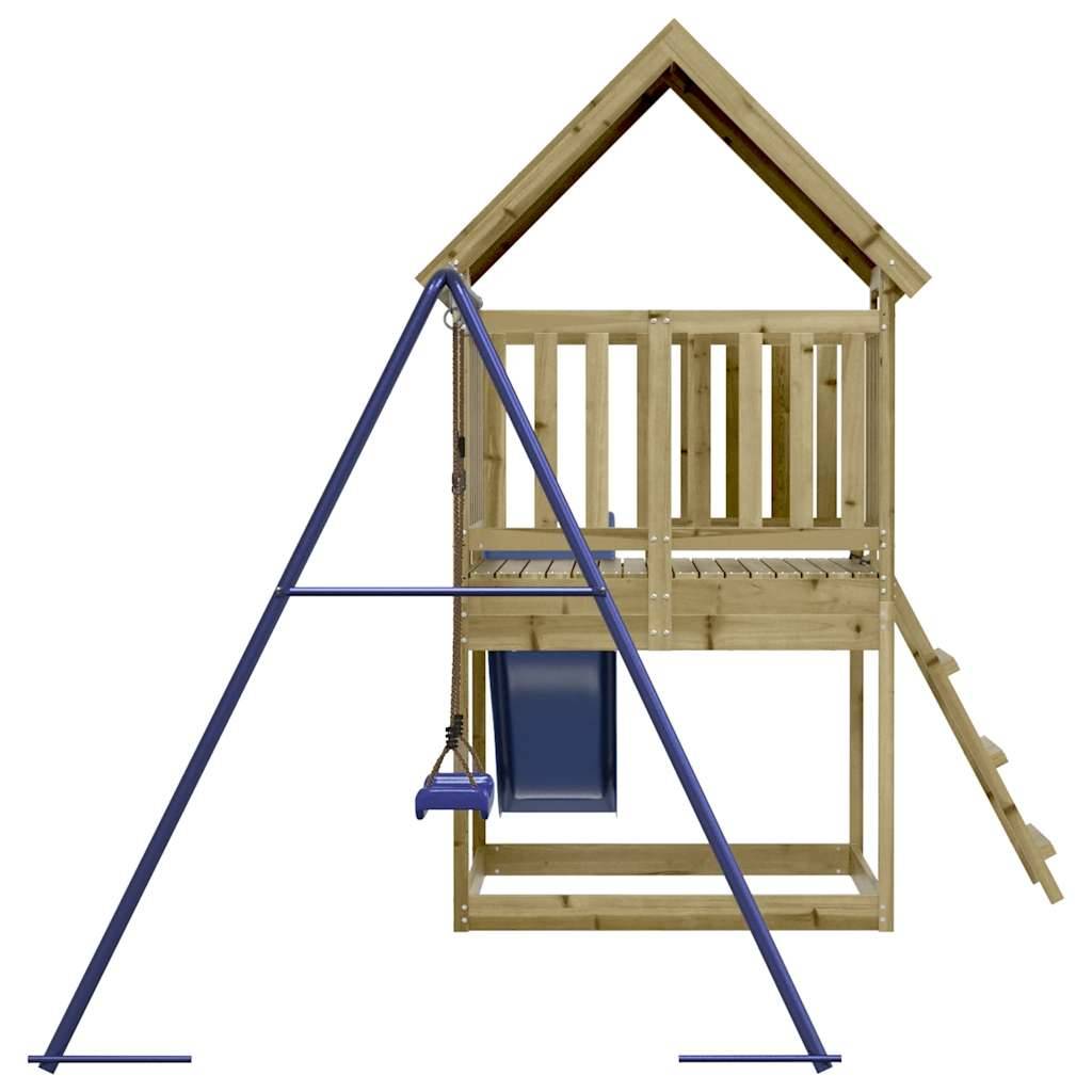Aire de jeux d'extérieur - Jeu Plein air enfant bois de pin imprégné rj27 - Image 5