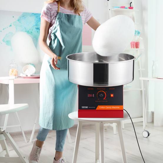VEVOR Machine barbe à papa électrique, 1000 W, bol inox. Pour maison, fête, anniversaire. - Image 8