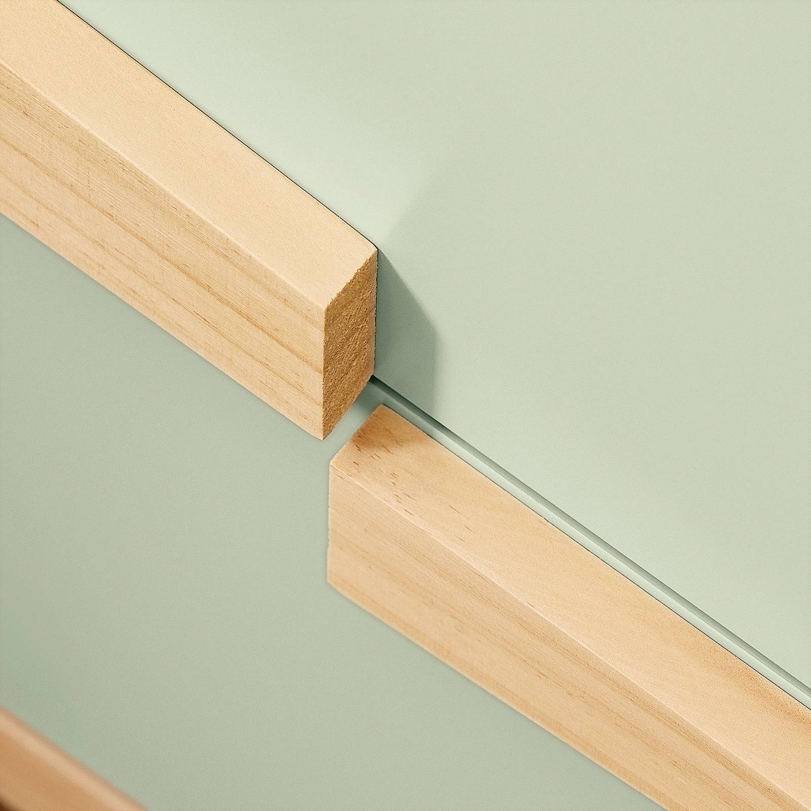 SoBuy Table de chevet verte avec 2 tiroirs, salon ou chambre, dimensions L40 x P44 x H49cm, modèle FBT164-GR - Image 9