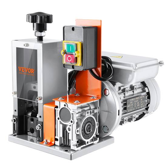 VEVOR Dénudeuse électrique 180W, câbles 1.5-25mm, 18m/min, référence profondeur visible. - Image 1