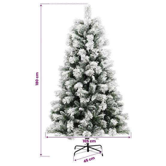 Vidaxl - Sapin de Noël Artificiel à Branches Articulées 180 cm 300 LED vidaXL 3466358 - Image 3