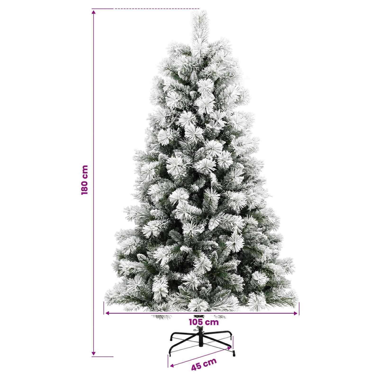 Vidaxl - Sapin de Noël Artificiel à Branches Articulées 180 cm 300 LED vidaXL 3466358 - Image 3