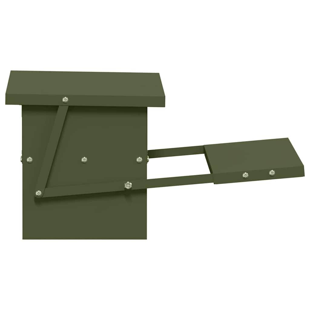 Vidaxl - Nourrisseur à pédale pour poules Vert olive 48,5 x 39,5 x 19 cm vidaXL 874673 - Image 8