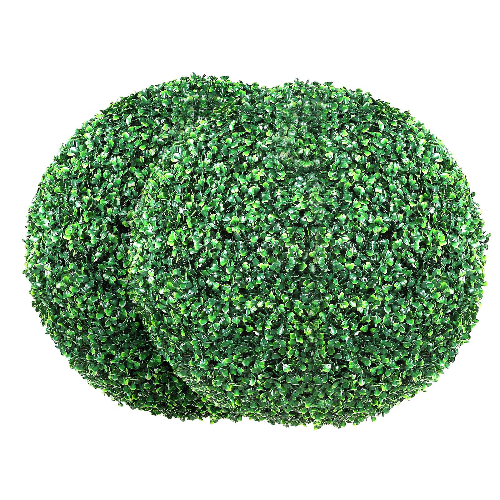 Vevor - VEVOR Buis topiaire artificiel 406 mm, boule, 2 plantes PE. 10 feuilles, papillons, décoration jardin. - Image 1