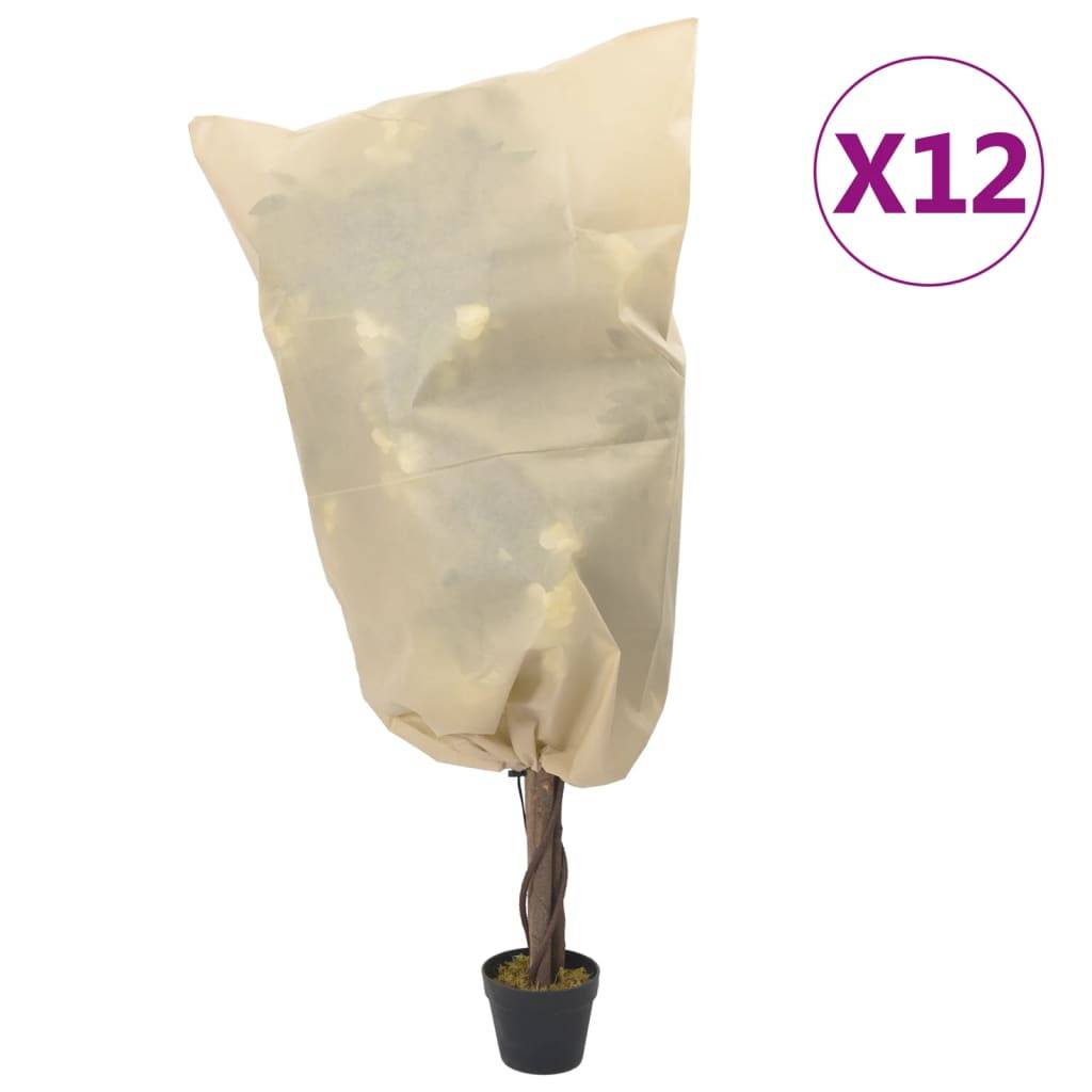 Vidaxl - Housses de protection pour plantes avec cordon de serrage 12pcs vidaXL 3203557 - Image 1