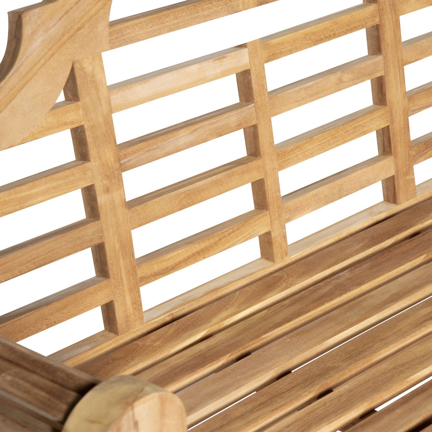 Banc de jardin en teck 150cm JAVA - HAPPY GARDEN - Image 5