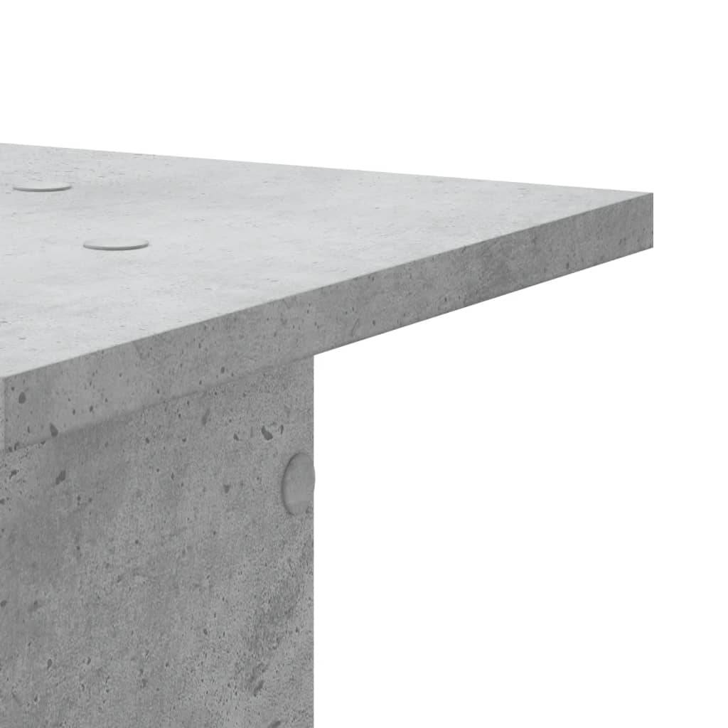 Vidaxl - Supports pour plantes 2 pcs gris béton bois d'ingénierie vidaXL 3307849 - Image 9