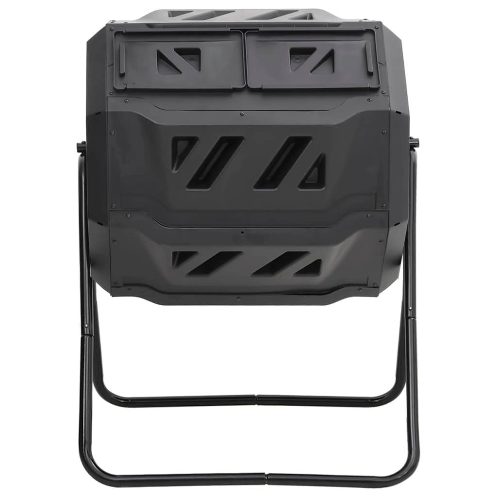 ComfortXL - Composteur rotatif 160L double chambre pour jardinage facile Noir – ComfortXL Outdoor Living - Image 2