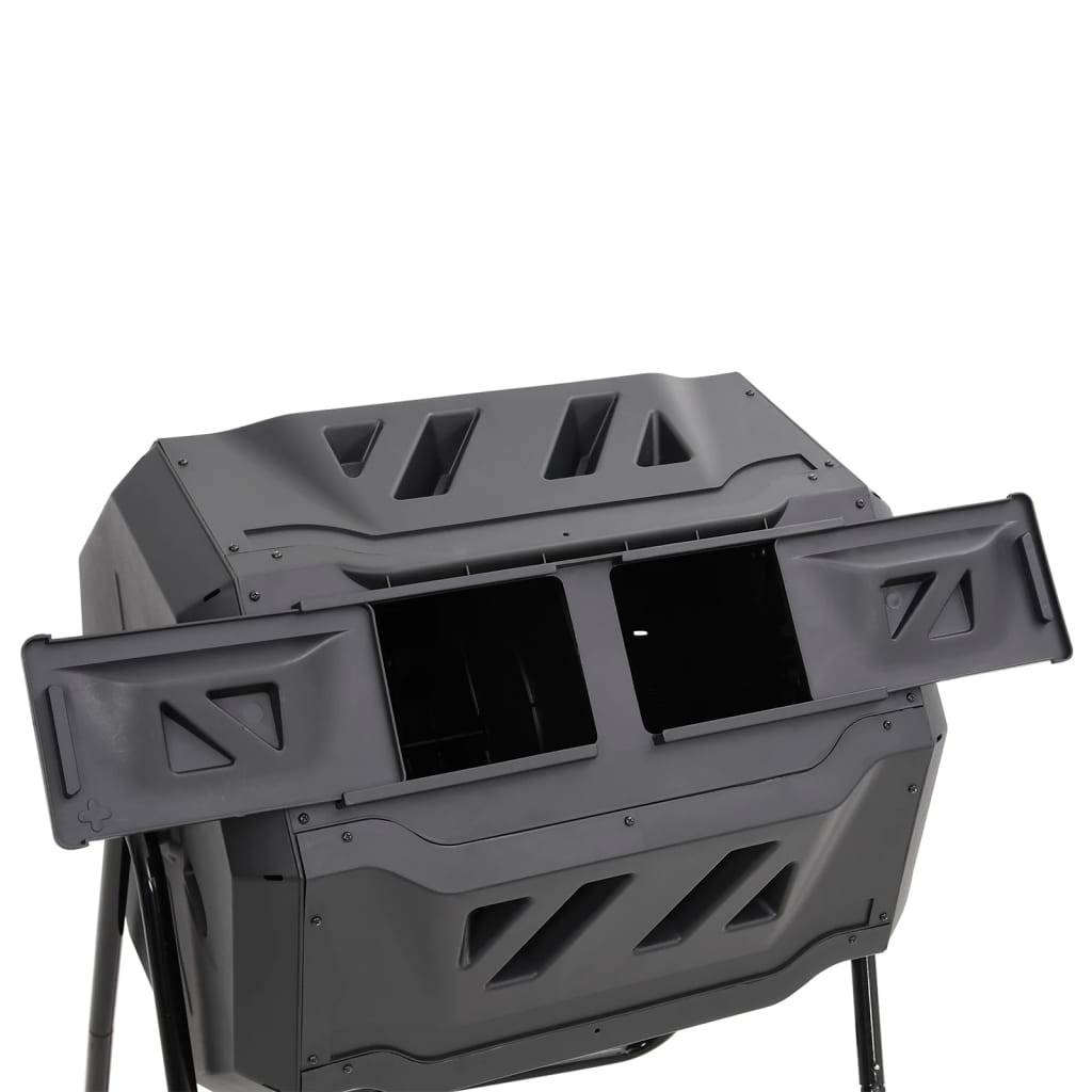 ComfortXL - Composteur rotatif 160L double chambre pour jardinage facile Noir – ComfortXL Outdoor Living - Image 6
