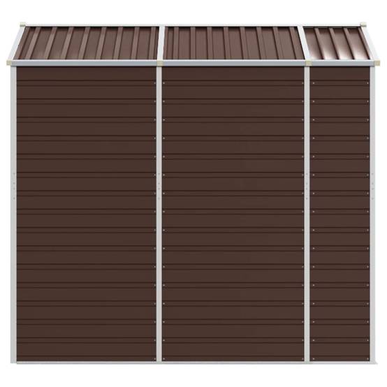 Vidaxl - Abri de jardin marron 191 x 215 x 198 cm en acier galvanisé vidaXL 3188265 - Image 7