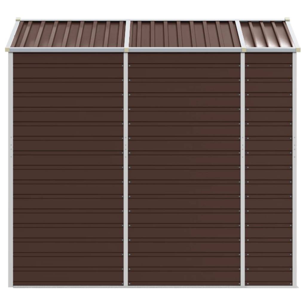 Vidaxl - Abri de jardin marron 191 x 215 x 198 cm en acier galvanisé vidaXL 3188265 - Image 7