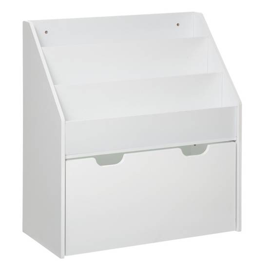 Bibliothèque blanche avec bac à roulettes Atmosphera - Image 1