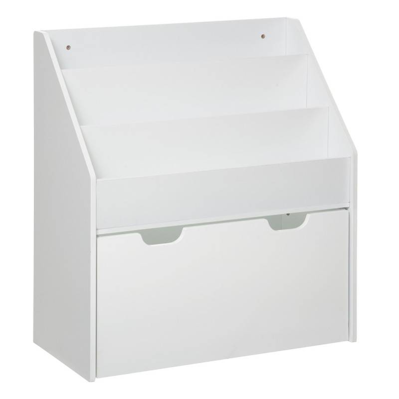 Bibliothèque blanche avec bac à roulettes Atmosphera - Image 1