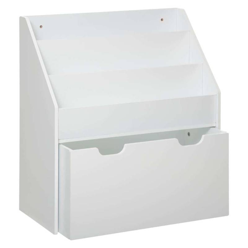Bibliothèque blanche avec bac à roulettes Atmosphera - Image 2