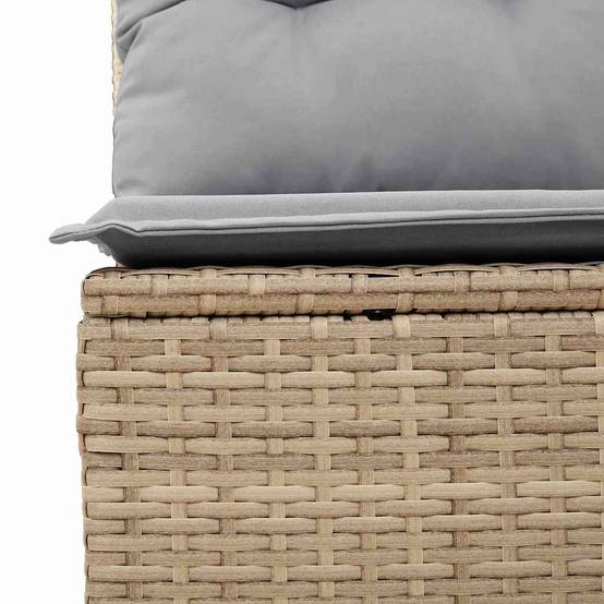ComfortXL - Ensemble de canapés 6 places en poly rotin avec table de jardin Beige – ComfortXL Outdoor Living - Image 9