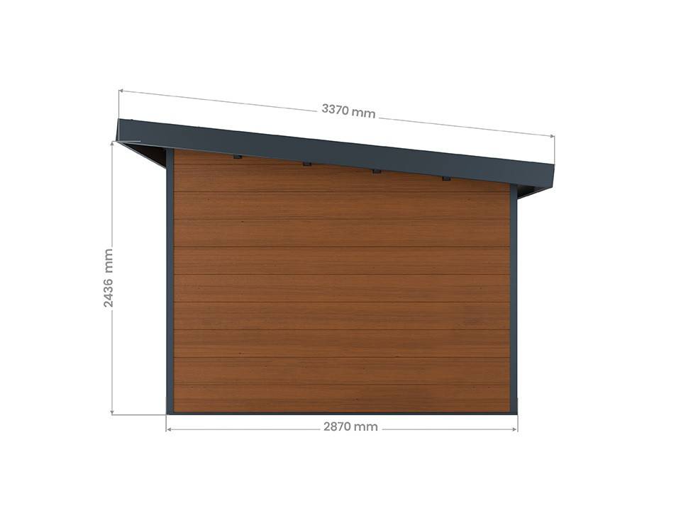 Abri de Jardin Composite ALMA - 11m2 Brun - Garanti 20 ans - Cabanon de Jardin - Image 4