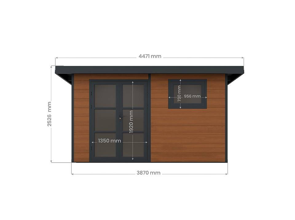 Abri de Jardin Composite ALMA - 11m2 Brun - Garanti 20 ans - Cabanon de Jardin - Image 3