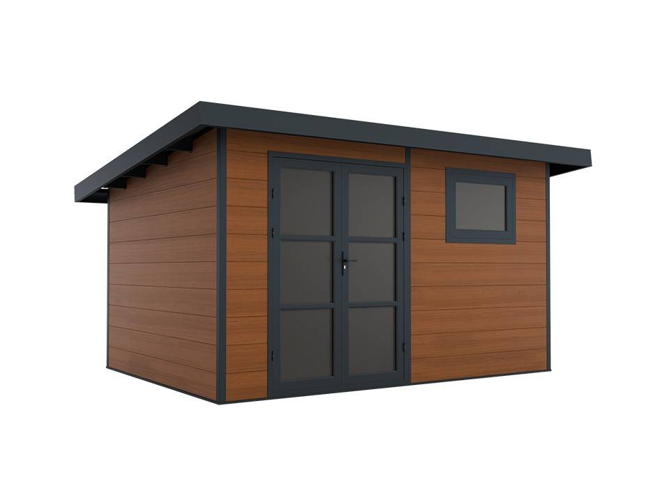 Abri de Jardin Composite ALMA - 11m2 Brun - Garanti 20 ans - Cabanon de Jardin - Image 2