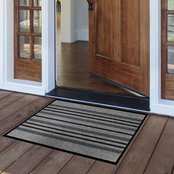 Tapis d'Entrée Anti-Poussière "Piano" 50x80cm Gris - Image 4