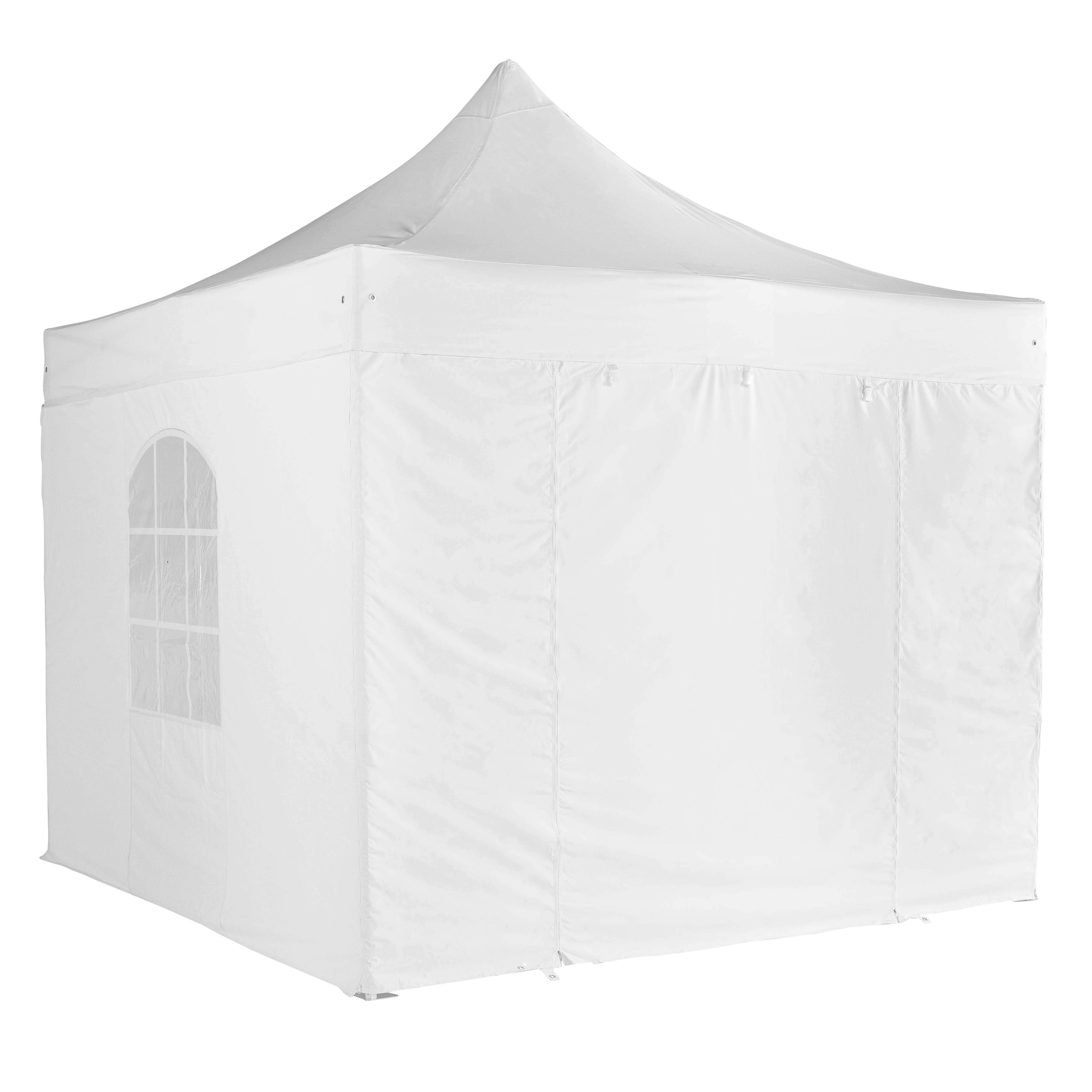 Oviala - Mur porte zippable pour tente pliante blanc 3m 520g/m² - M2 - Oviala - Image 2