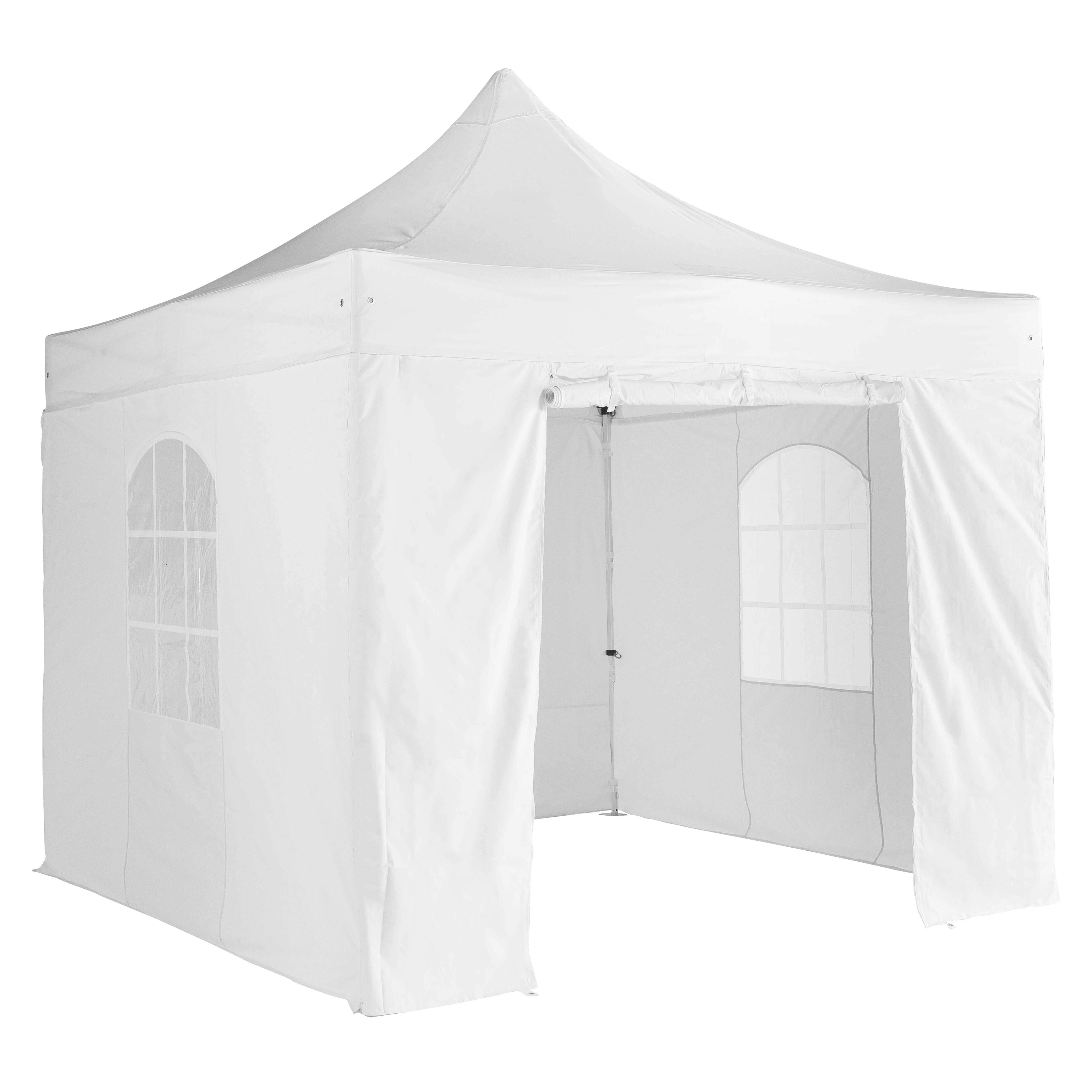Oviala - Mur porte zippable pour tente pliante blanc 3m 520g/m² - M2 - Oviala - Image 1