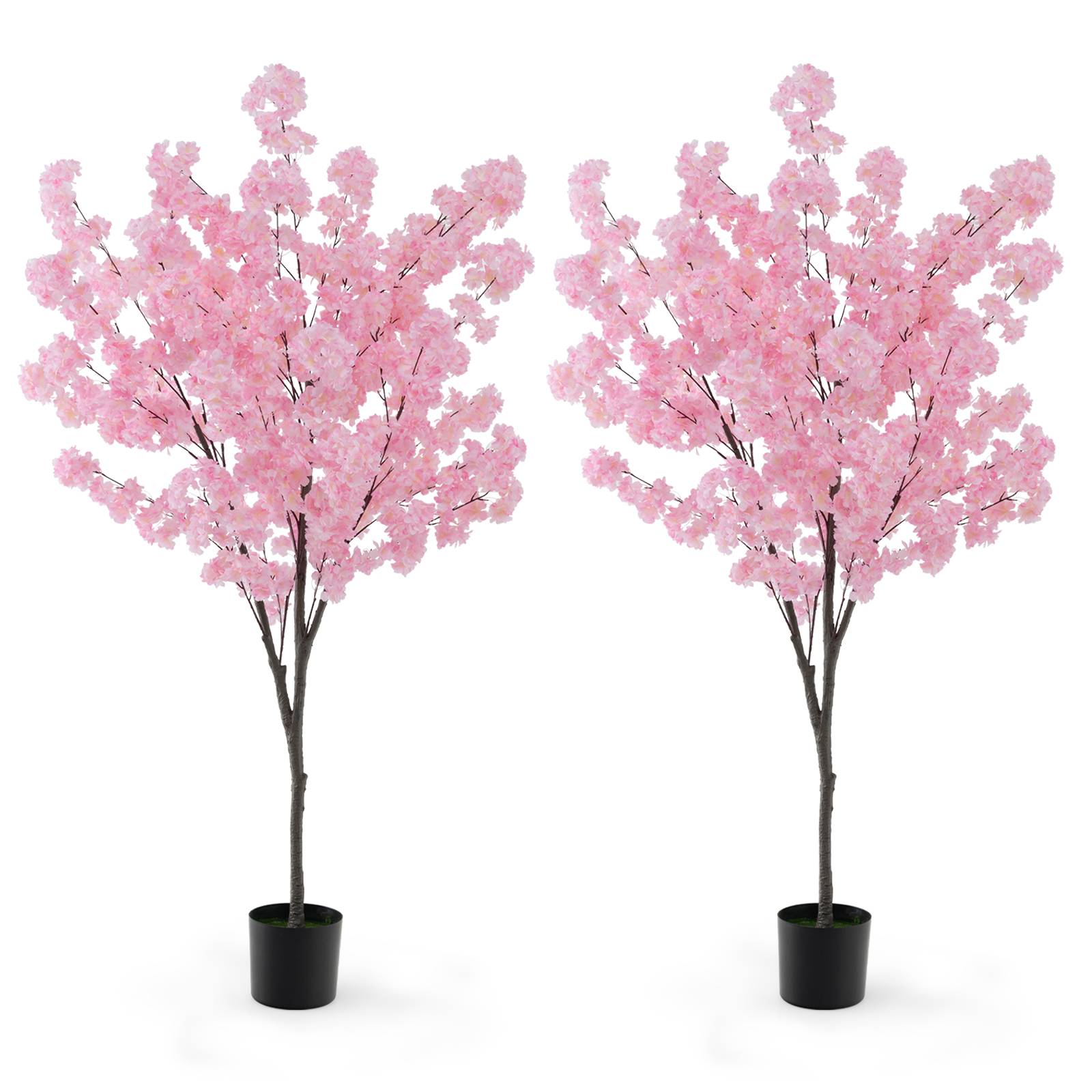 Plante Artificielle de 135CM avec Base en Ciment Fausse Azalées 312