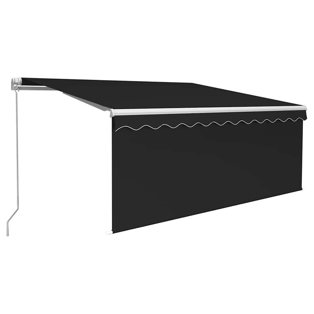 Vidaxl - Auvent rétractable manuel avec store 3,5x2,5 m Anthracite vidaXL 3069279 - Image 2